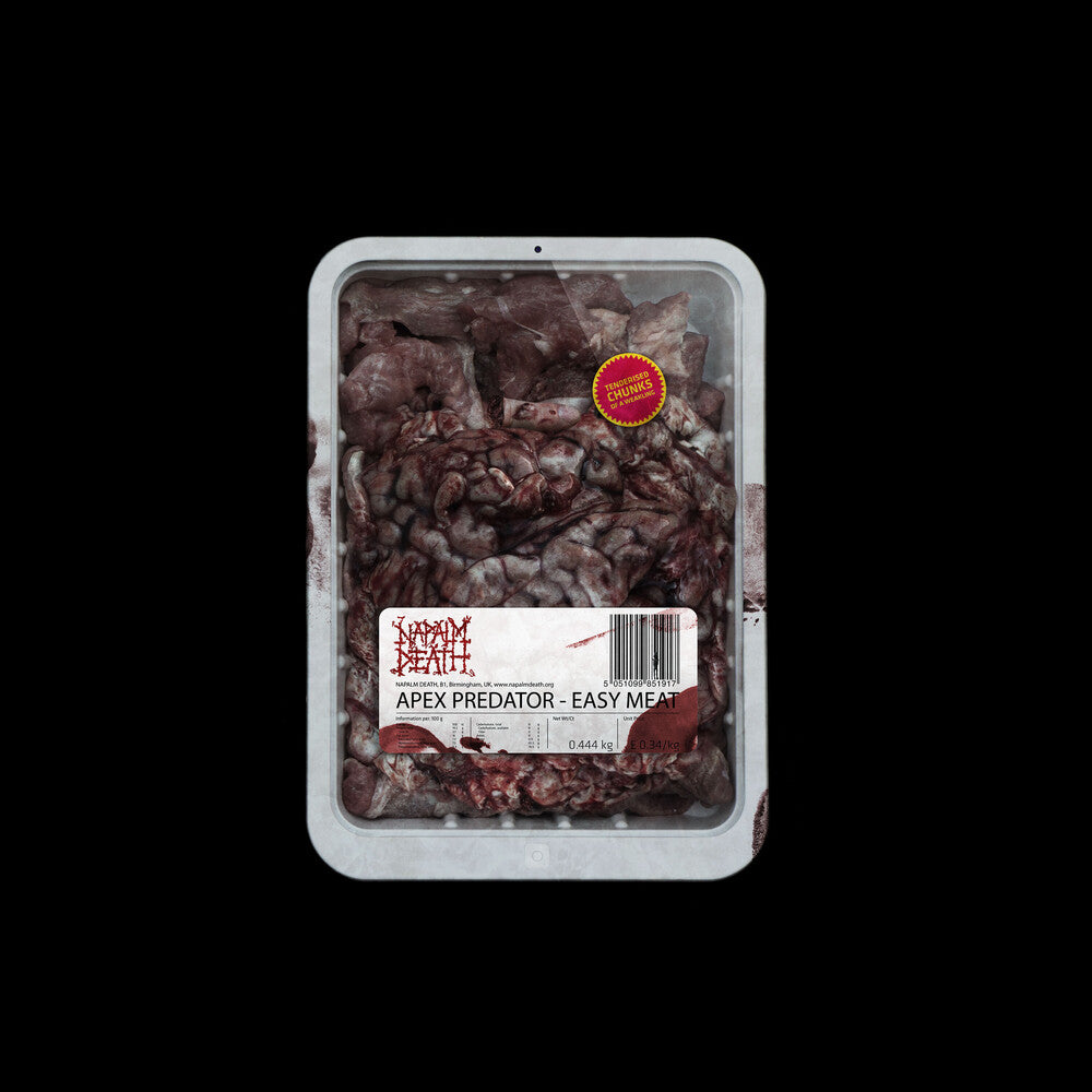 the album cover for Napalm Death - Apex Predator: Easy Meat