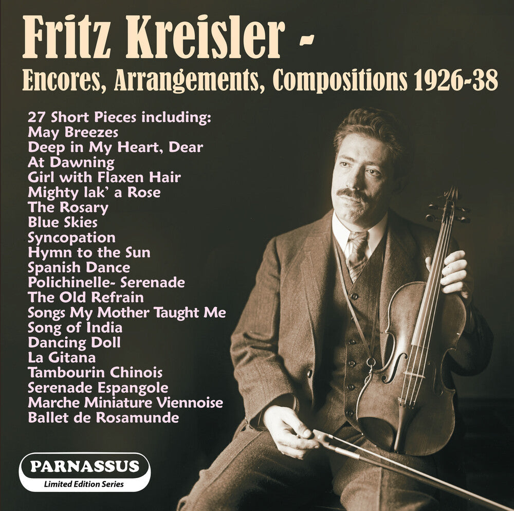 Fritz Kreisler  / Sandor,Arpad / Lamson,Carl - Fritz Kreisler: Encores 1926-1938 Music CD