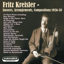 Fritz Kreisler  / Sandor,Arpad / Lamson,Carl - Fritz Kreisler: Encores 1926-1938 Music CD