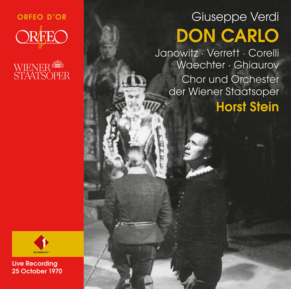 Verdi / Ghiaurov / Orchester Der Wiener Staatsoper - Don Carlo - Live Recording From 1970 Music CD