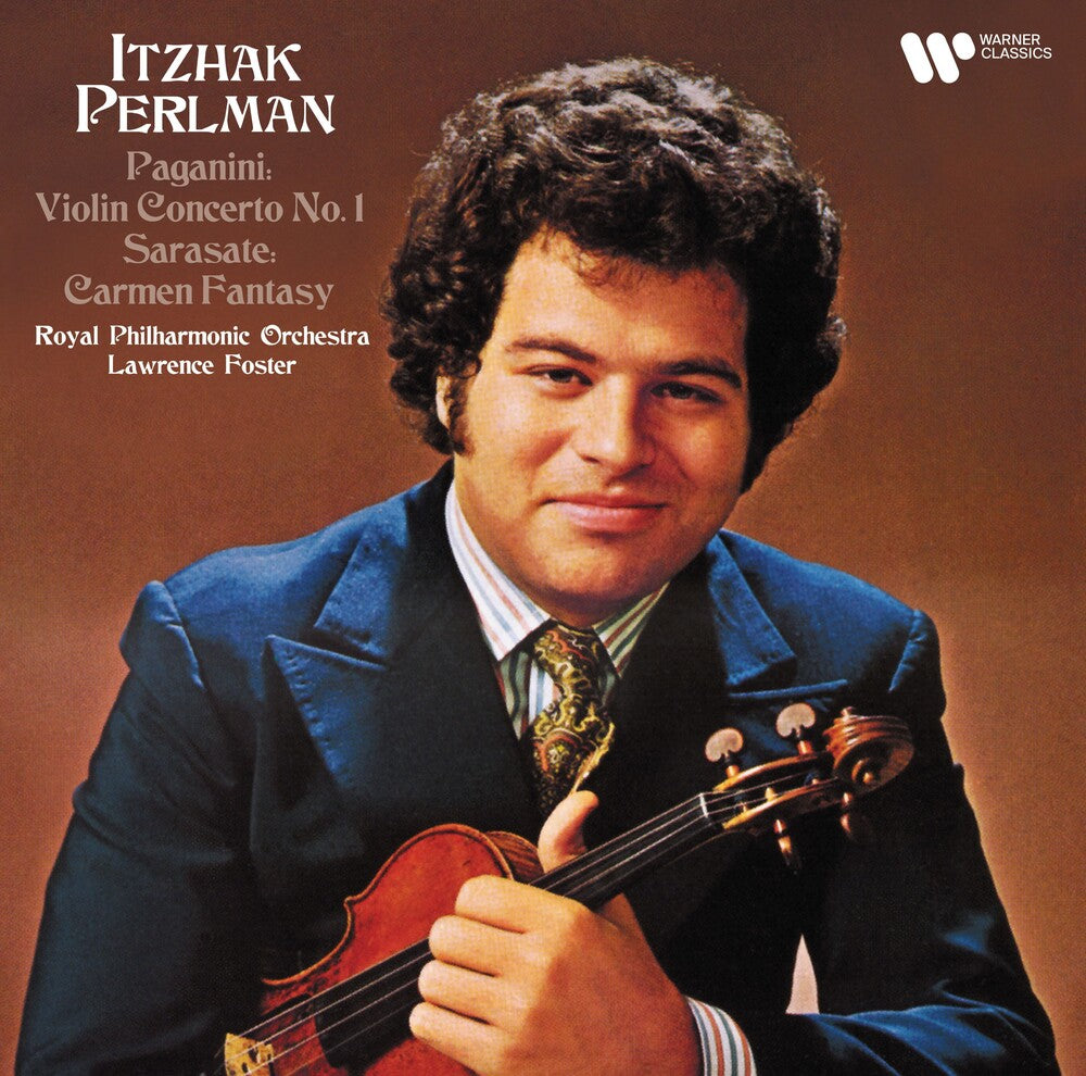 the album cover for Itzhak Perlman - Paganini: Vn Con No. 1 & Sarasate: Carmen Fantasy