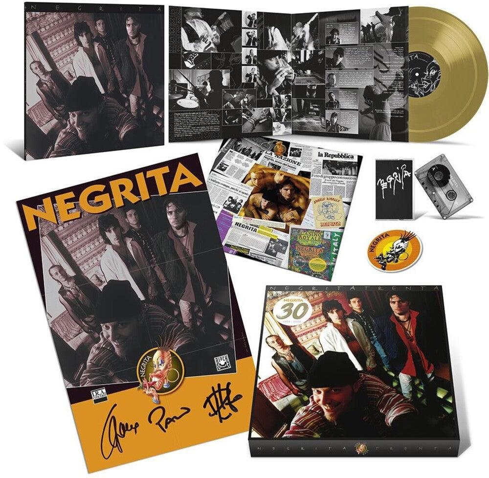 the album cover for Negrita - Negrita Trenta (W/Cassette) (Box) [Colored Vinyl] (Gol)