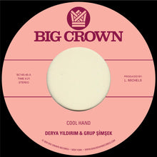 the album cover for Derya Yildirim - Cool Hand B/W Yakamoz