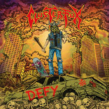 the album cover for Clusterfux - Defy