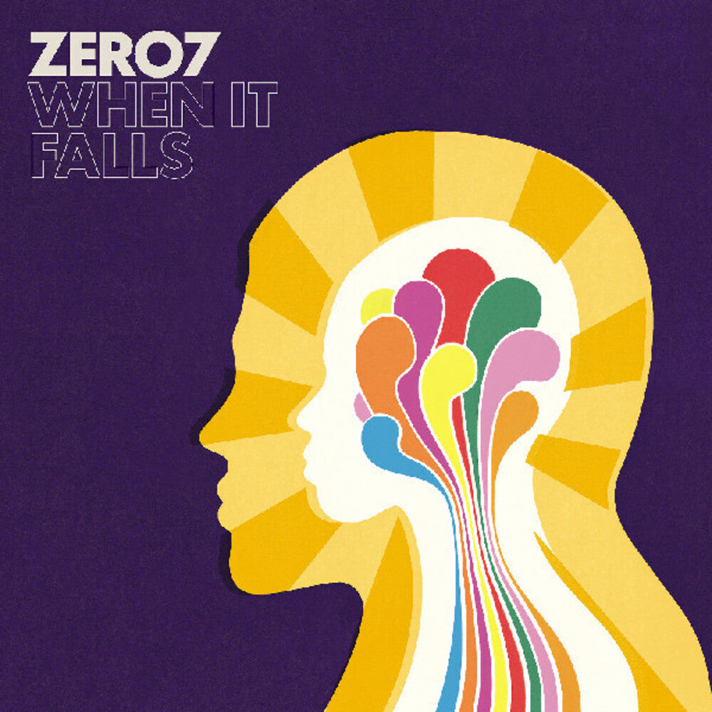 the album cover for Zero 7 - When It Falls - (20th Anniversary Edition) [Orange and Green LP]