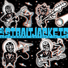 the album cover for Los Straitjackets - Supersonic Guitars In 3-D (Blue) [Colored Vinyl] [Clear Vinyl]