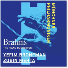 the album cover for YEFIM BRONFMAN - Brahms: Piano Concertos Nos. 1 & 2