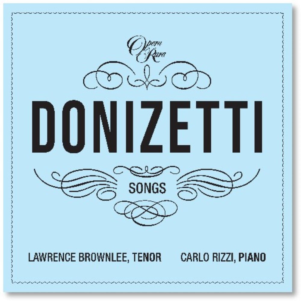 the album cover for Brownlee, Lawrence - Donizetti: Songs Vol. 1