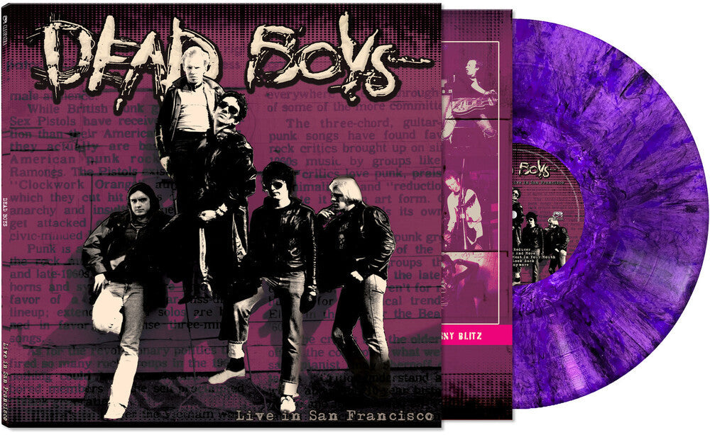 Dead Boys - Live In San Francisco [LP Limited Edition Purple Marble Vinyl] Vinyl Record