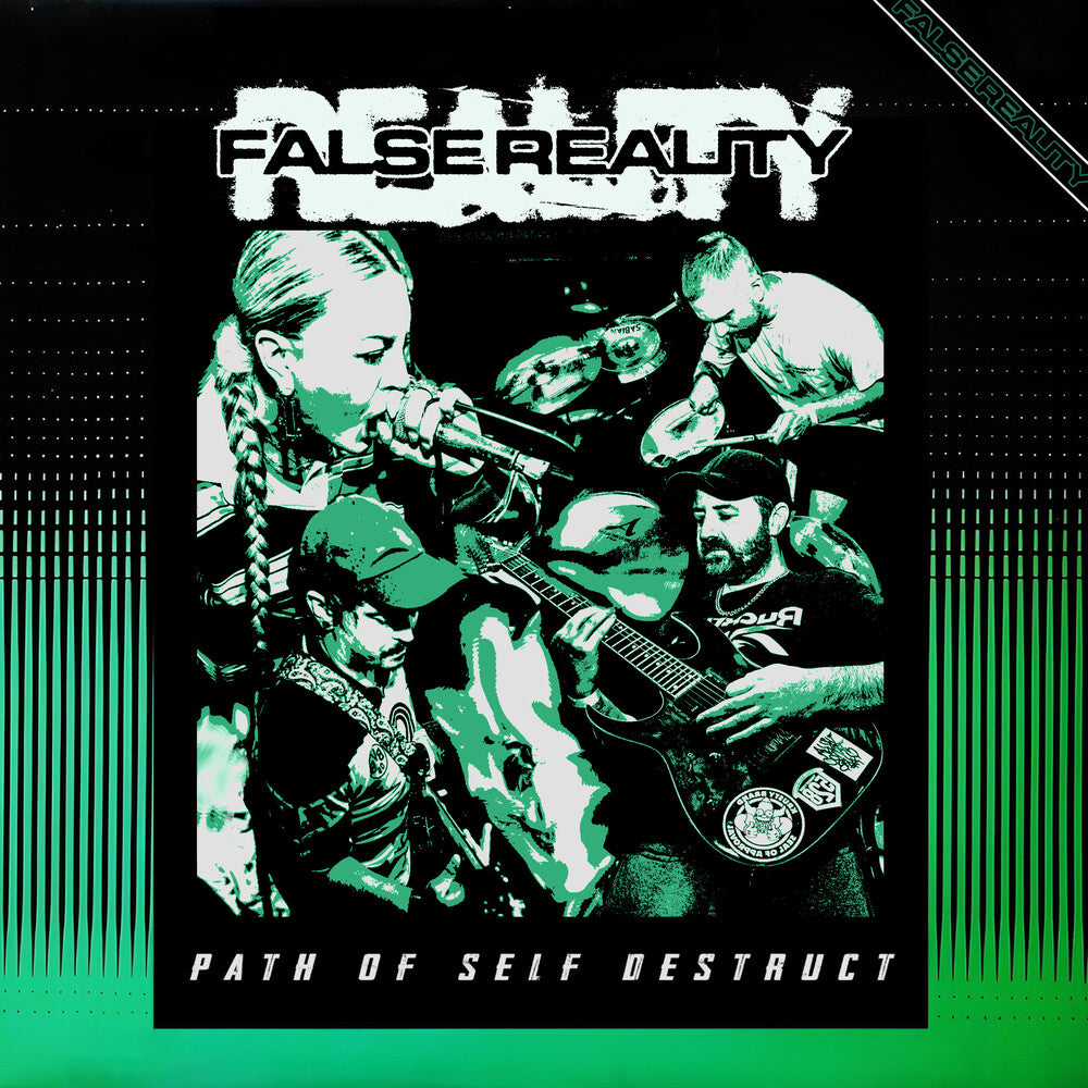 the album cover for False Reality - Path Of Self Destruct [Colored Vinyl] (Grn)