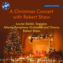the album cover for J Bach .S. / Berlioz / Atlanta Symphony Orchestra - Christmas Concert With Robert Shaw