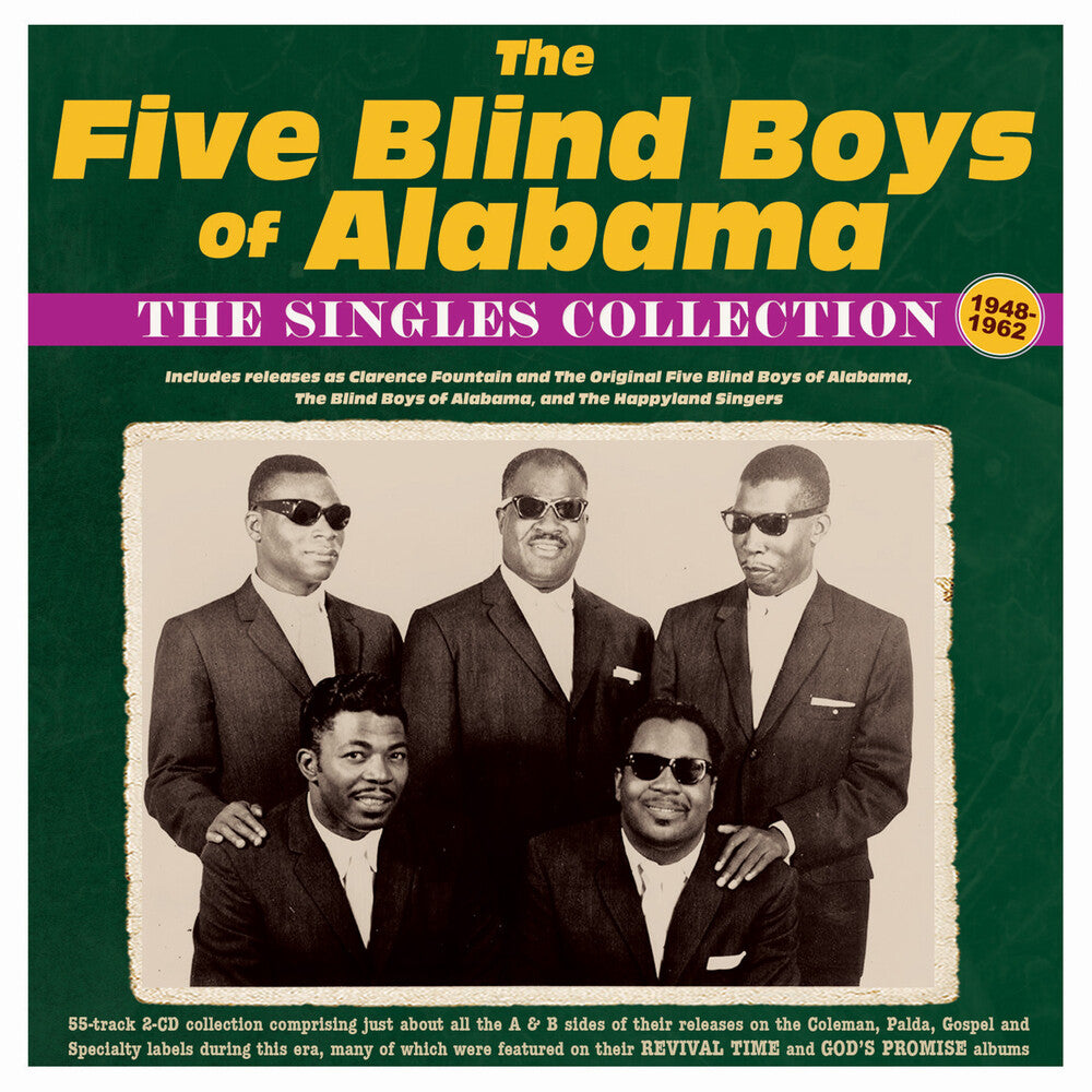 the album cover for Five Blind Boys Of Alabama - Singles Collection 1948-62