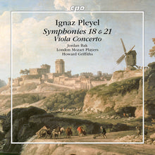 the album cover for Pleyel / Bak / London Mozart Players - Symphonies Nos. 18 & 21 Viola Concerto
