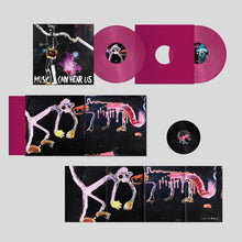 the album cover for DJ Koze - Music Can Hear Us - Magenta (Bonv) [Colored Vinyl] [Limited Edition]