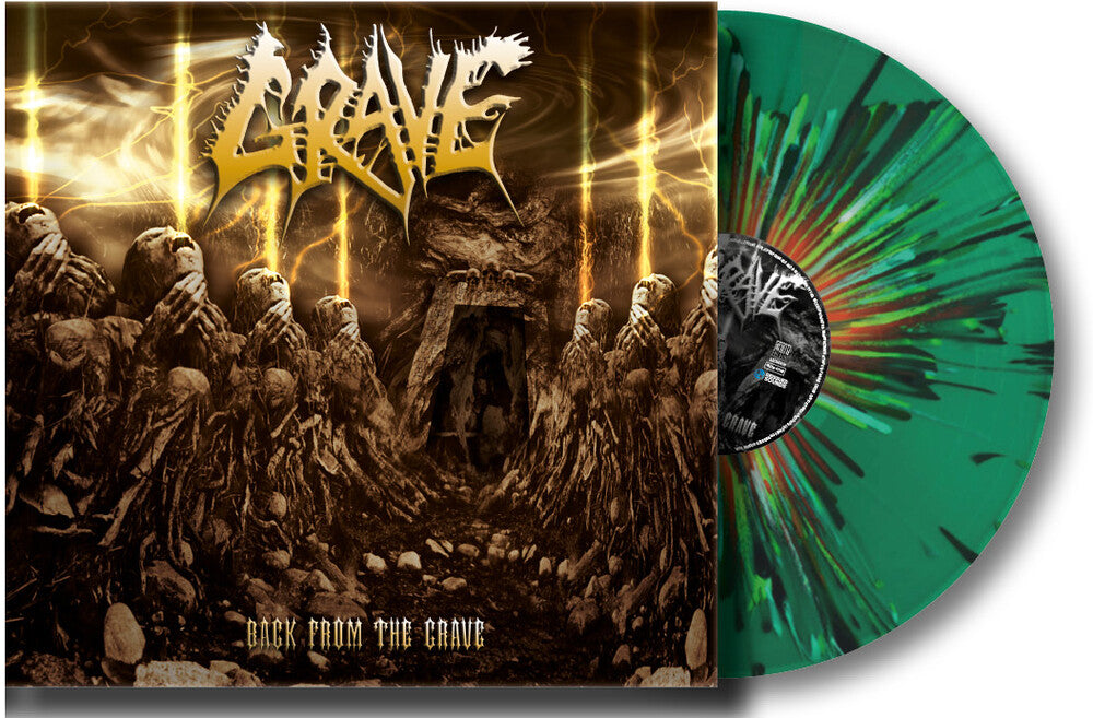 the album cover for Grave - Back From The Grave - Limited Edition [Colored Vinyl] (Grn)