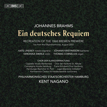 the album cover for Brahms / Lindsey / Kristinsson - Ein Deutsches Requiem (Hybr)
