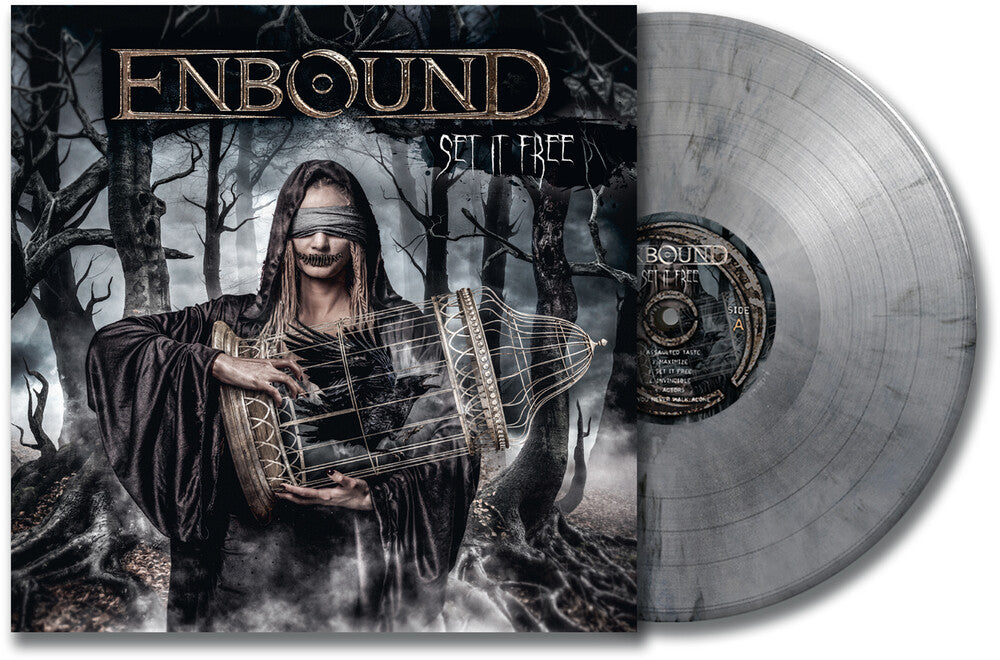 the album cover for Enbound - Set It Free - Silver/Black Marble (Blk) [Colored Vinyl]