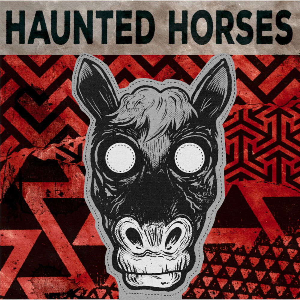 the album cover for Haunted Horses & Facet - Haunted Horses [Colored Vinyl] (Red)