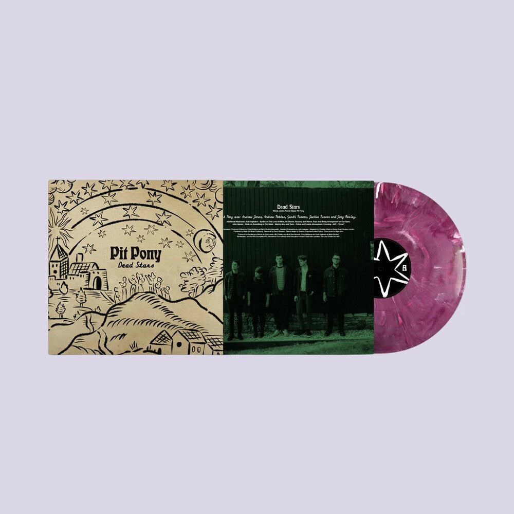 the album cover for Pit Pony - Dead Stars (Jester Edition) [Colored Vinyl] (Purp) (Wht)