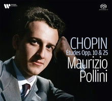 the album cover for MAURIZIO POLLINI - Chopin Etudes Op. 10 & 25 (Hybrid Sacd)