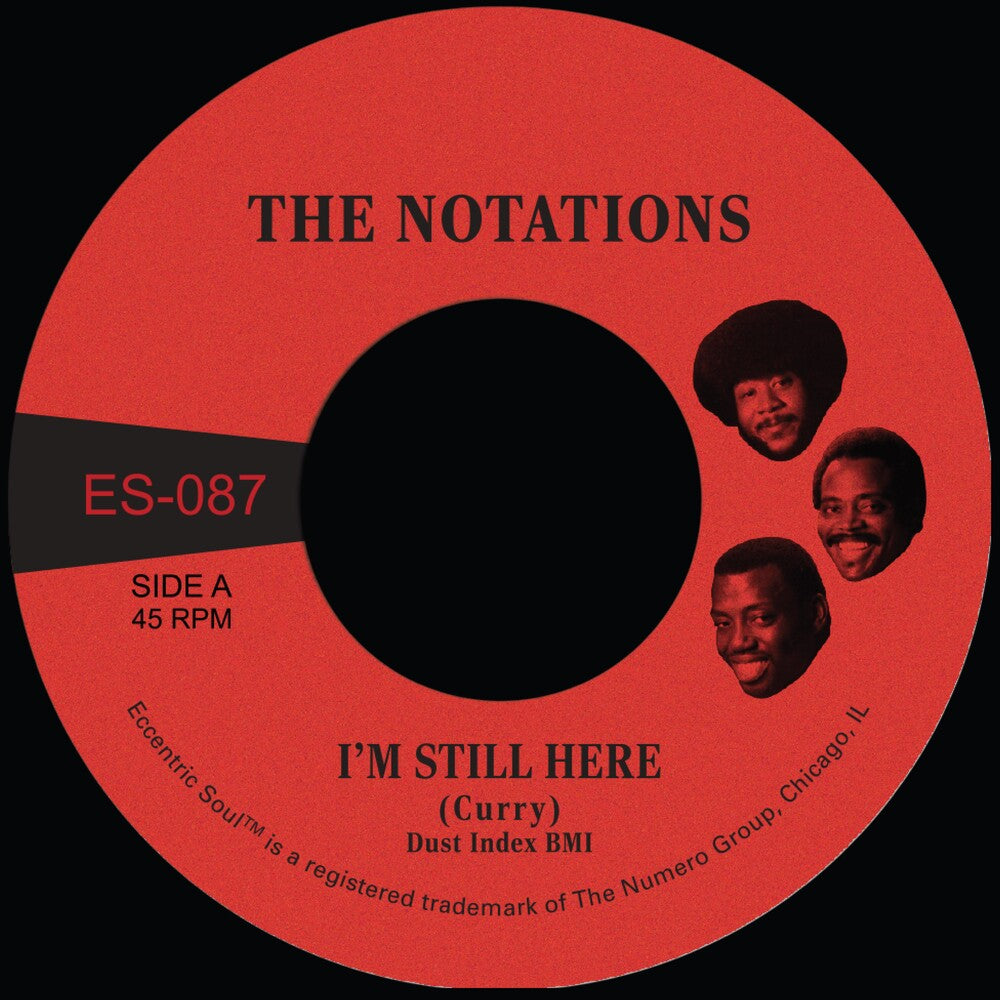 the album cover for Notations - I'm Still Here B/W What More Can I Say [Colored Vinyl]