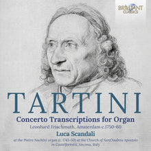 the album cover for Tartini / Scandali - Concerto Transcriptions For Organ