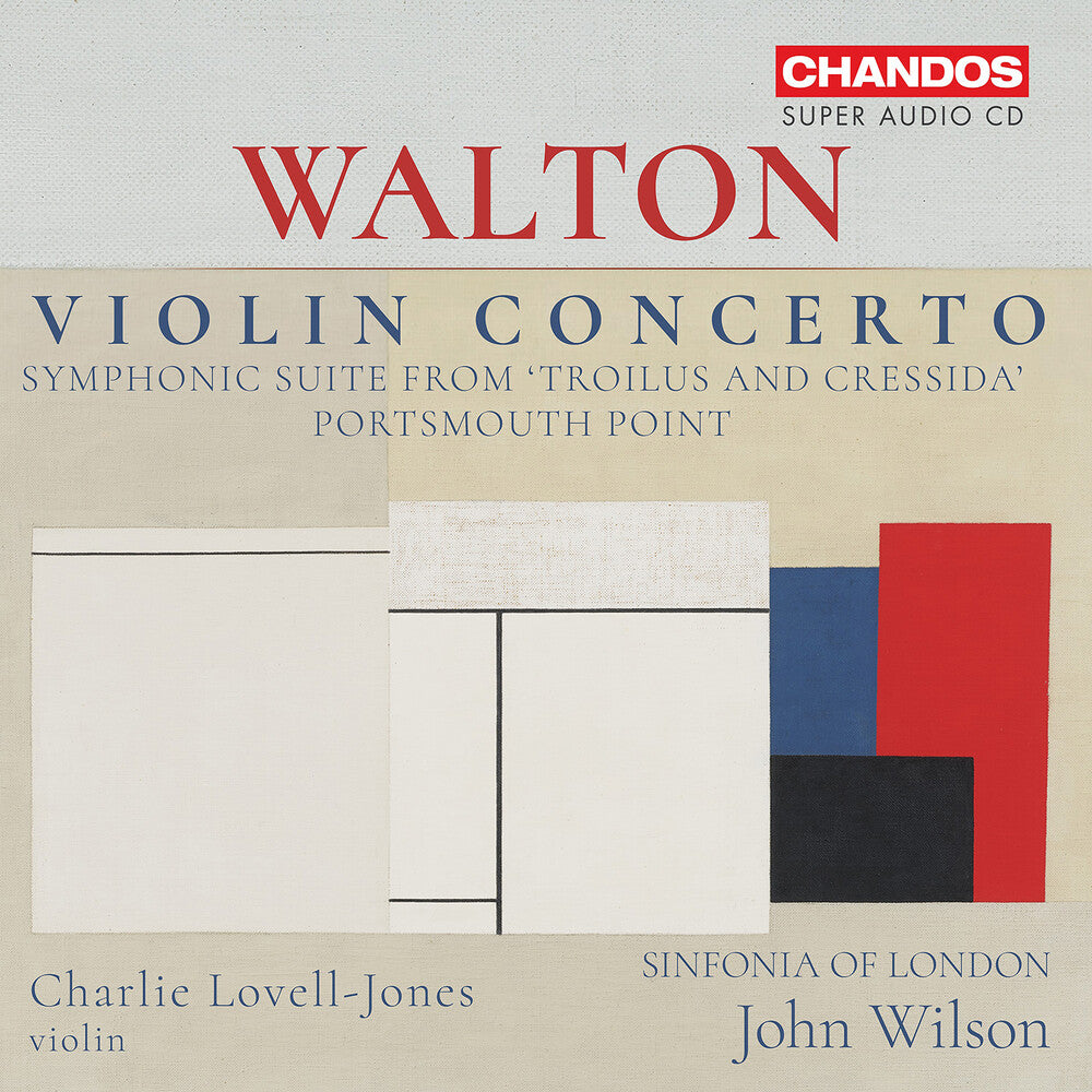 the album cover for Walton / Lovell-Jones / Sinfonia Of London - Violin Concerto Portsmouth Point Suite From (Hybr)