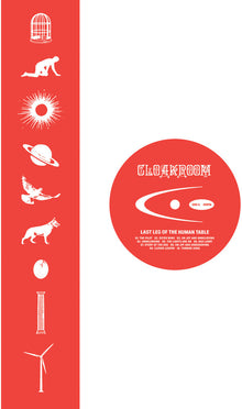 the album cover for Cloarkroom - Last Leg of the Human Table [LP Clear with Silver Glitter]