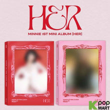 the album cover for Minnie (G)I-Dle - Her (Post) [With Booklet] (Pcrd) (Phot) (Asia)