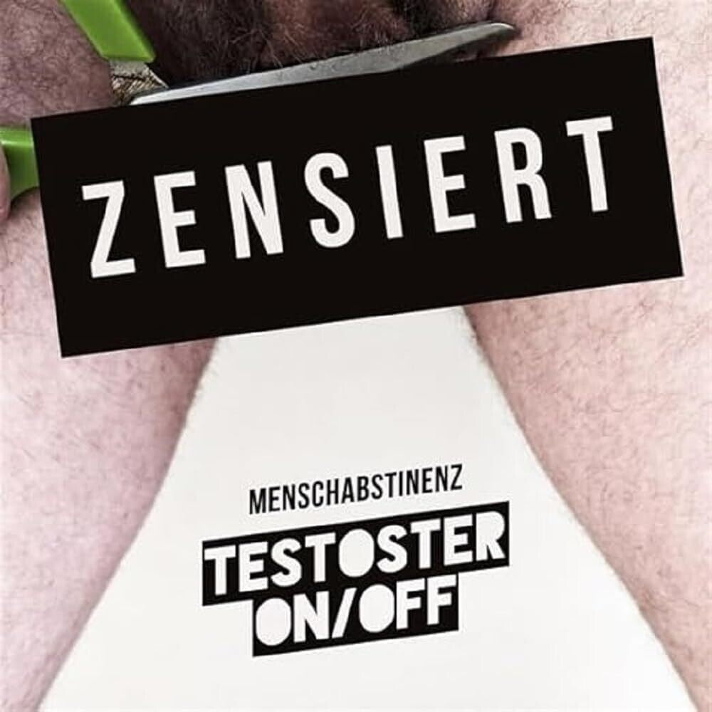 the album cover for Menschabstinenz - Testoster On/Off [Colored Vinyl] (Red) (Wht) (Uk)
