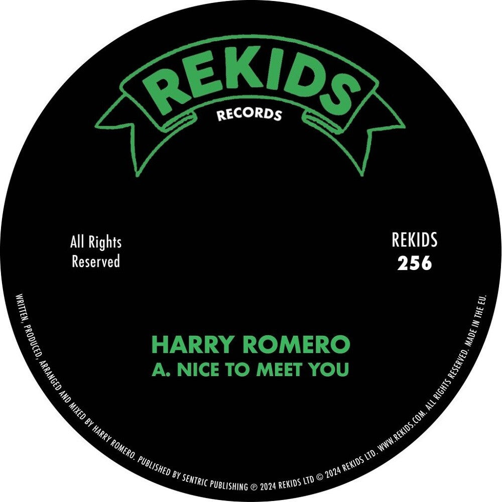 the album cover for Harry Romero - Nice To Meet You