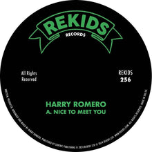 the album cover for Harry Romero - Nice To Meet You