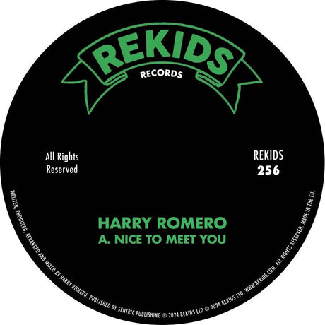 the album cover for Harry Romero - Nice To Meet You