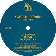 the album cover for Satoshi Tomiie - Tri-Dub (Blue) [Clear Vinyl]
