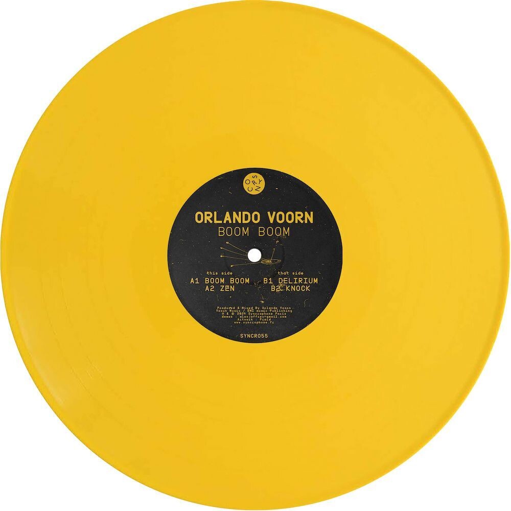 the album cover for Orlando Voorn - Boom Boom [Colored Vinyl] (Ylw)