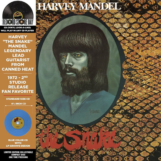 the album cover for Harvey Mandel - Snake (Rsd) [Record Store Day]