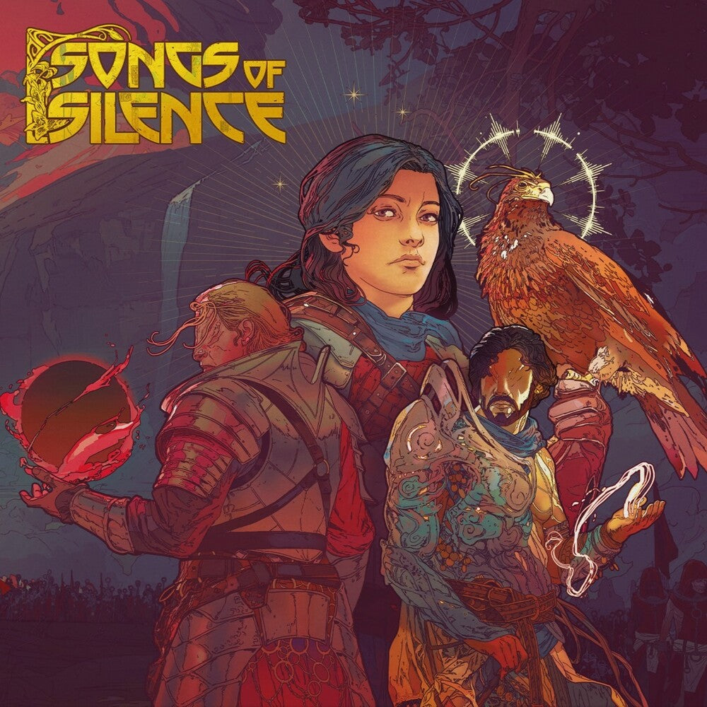 the album cover for Hitoshi Sakimoto  (Blk) (Blue) (Colv) (Rmst) - Songs Of Silence - O.S.T. (Blk) (Blue) [Colored Vinyl]