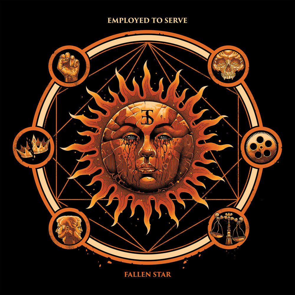 the album cover for Employed To Serve - Fallen Star - Sunburst
