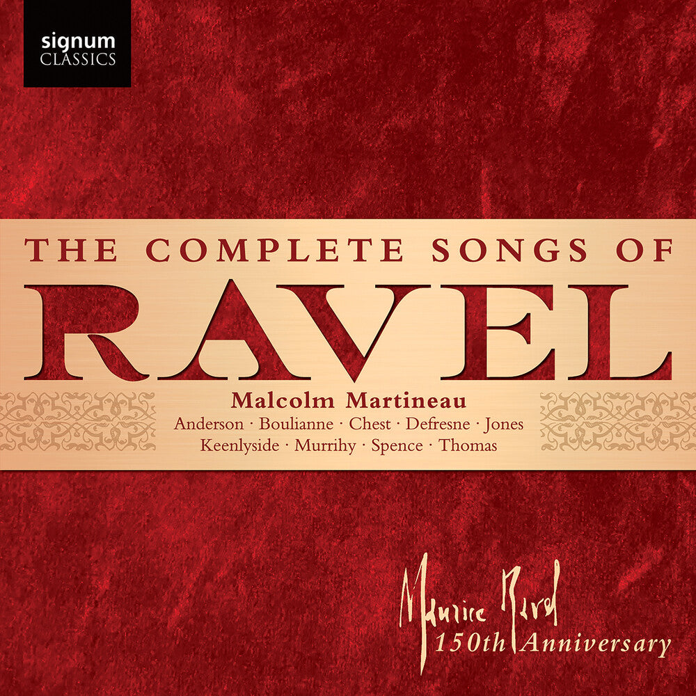 the album cover for Ravel / Dufresne - Complete Songs Of Ravel