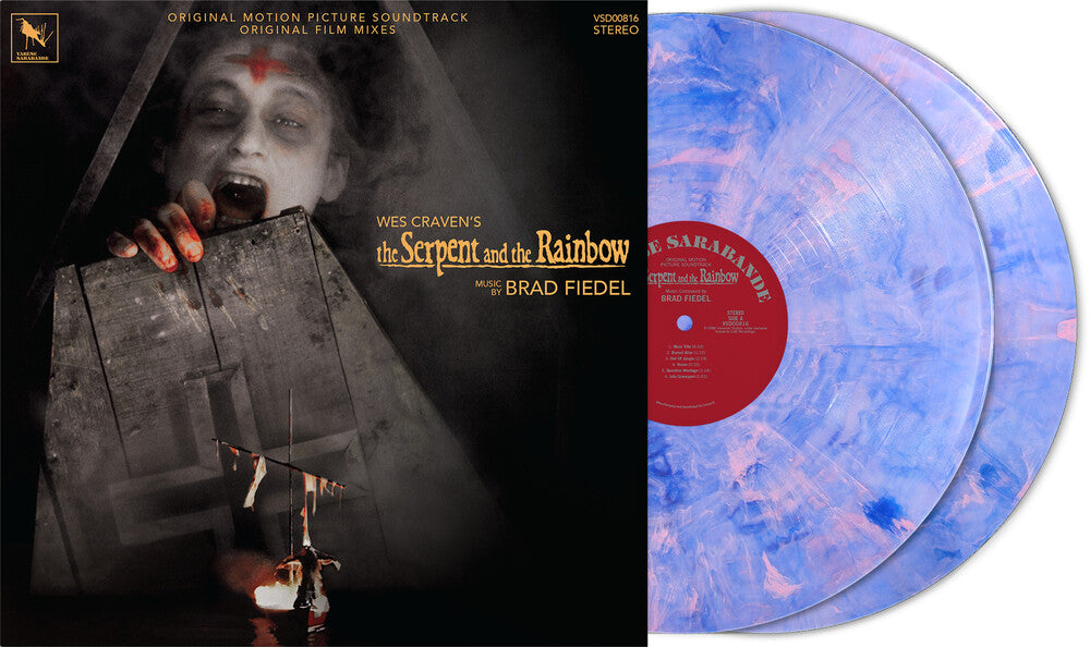 the album cover for Brad Fiedel  (Blue) (Colv) (Gate) (Rex) (Foem) - Serpent & Rainbow (Film Mixes)- Orignal Score
