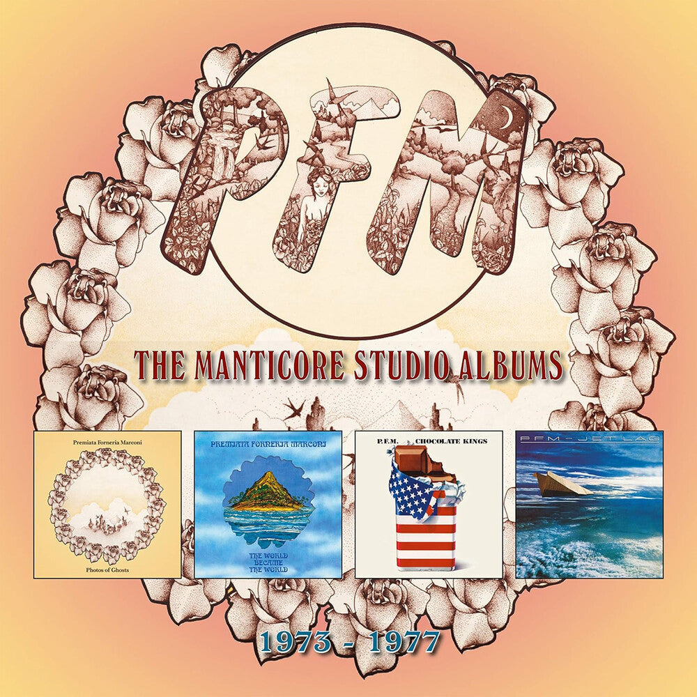 the album cover for Pfm - Manticore Studio Albums (Uk)