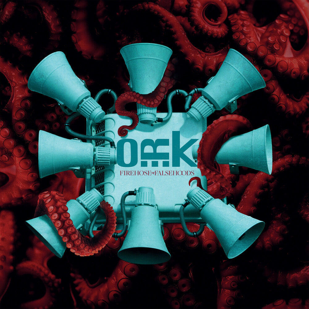the album cover for O.R.k. - Firehose Of Falsehoods