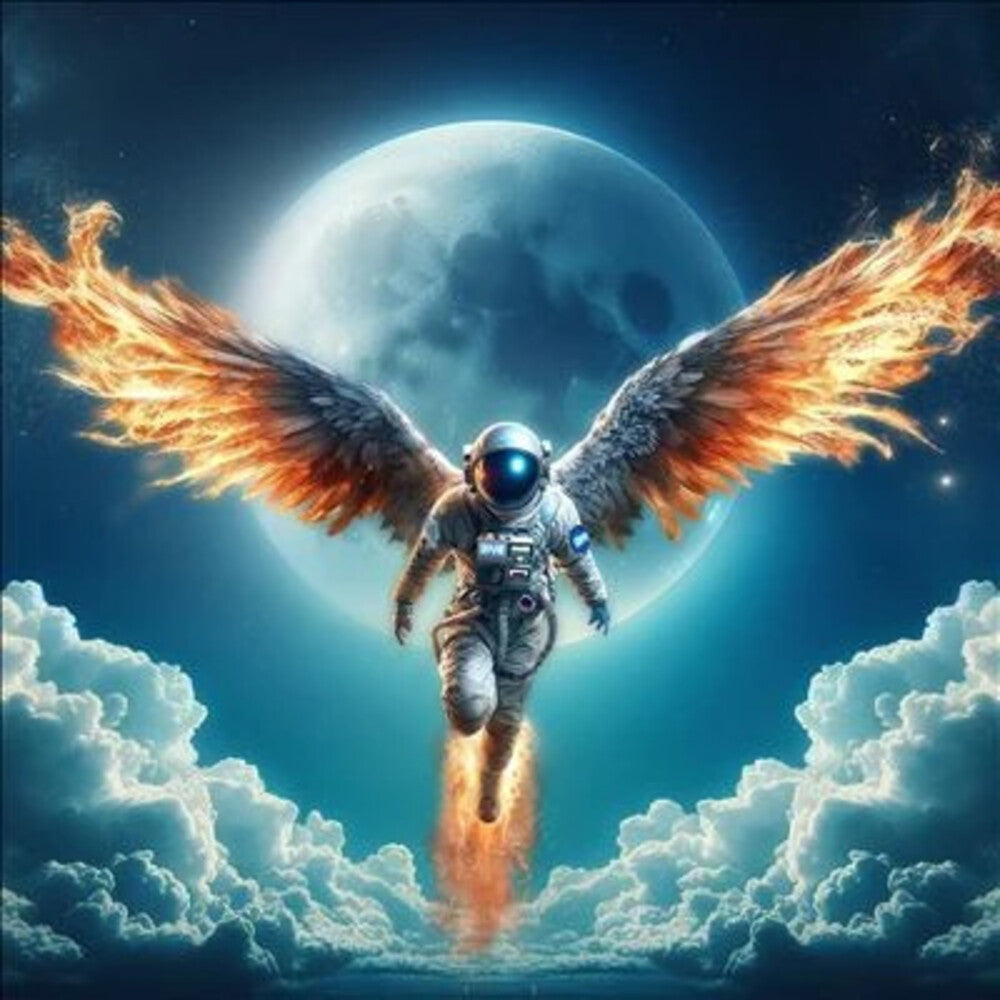 the album cover for Bliss N Eso - Moon (The Light Side) (Blue) [Colored Vinyl] (Aus)