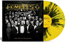 the album cover for Hombres G - Por Que No Ser Amigos - Yellow & Black Splatter