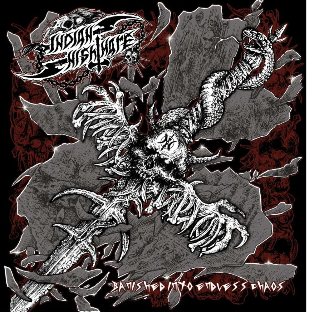 the album cover for Indian Nightmare - Banished Into Endless Chaos