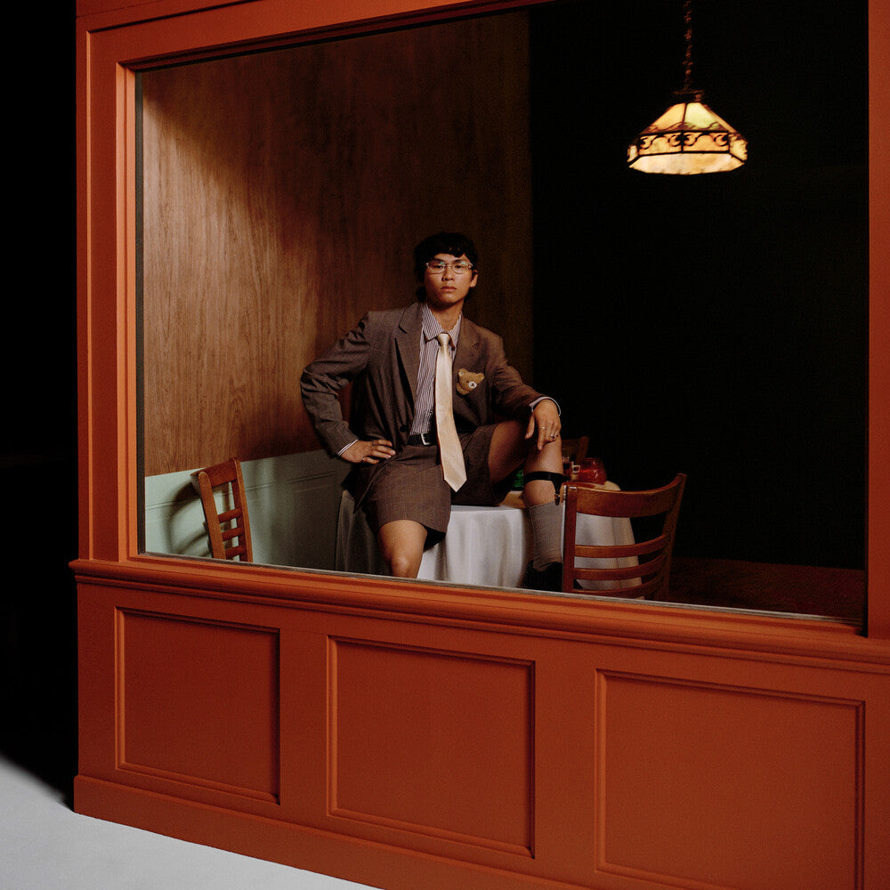 the album cover for grentperez - Backflips In A Restaurant [Colored Vinyl] (Red) (Aus)
