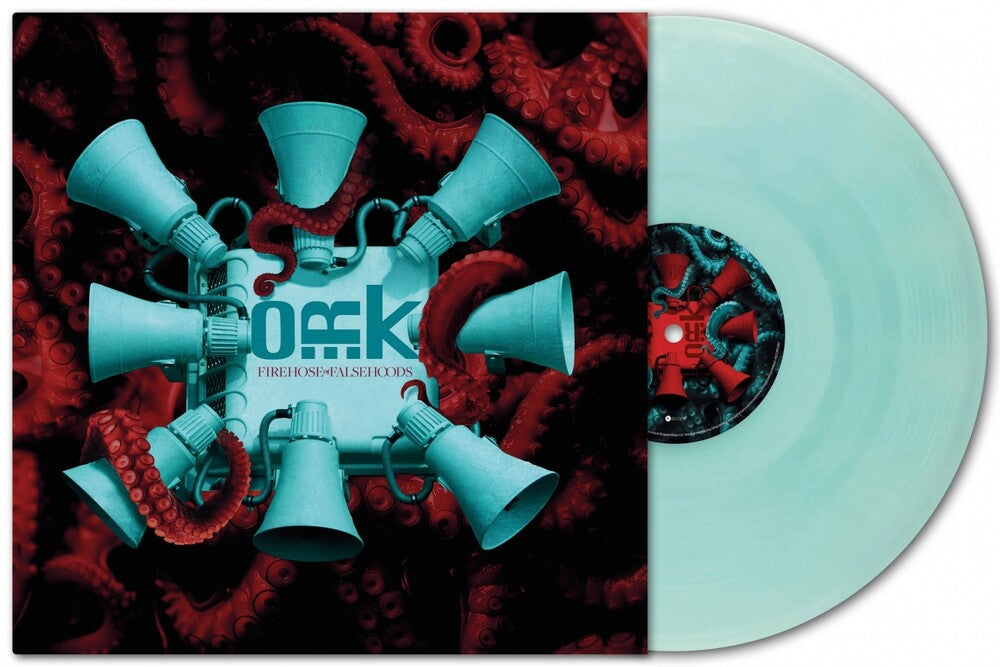 the album cover for O.R.k. - Firehose Of Falsehoods (Cbgr) [Colored Vinyl] (Ofgv) (Uk)