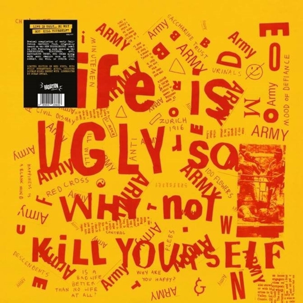 the album cover for Life Is Ugly So Why Not Kill Yourself / Var (Colv) - Life Is Ugly So Why Not Kill Yourself / Var [Colored Vinyl]