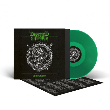 the album cover for Deserted Fear - Veins Of Fire - Green [Colored Vinyl] (Grn) [Limited Edition] [180 Gram]