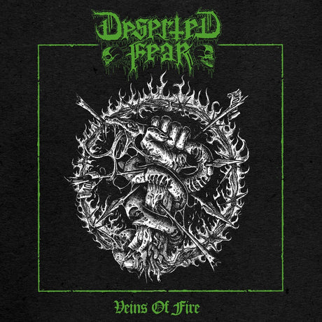 the album cover for Deserted Fear - Veins Of Fire